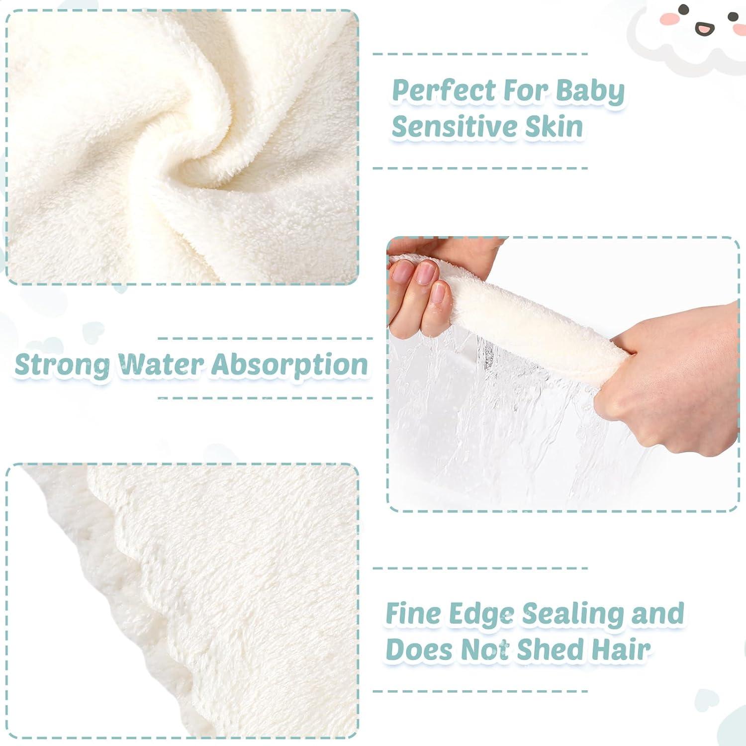 Paños de Baño para Bebés Newwiee 120 Piezas Microfibra Suave