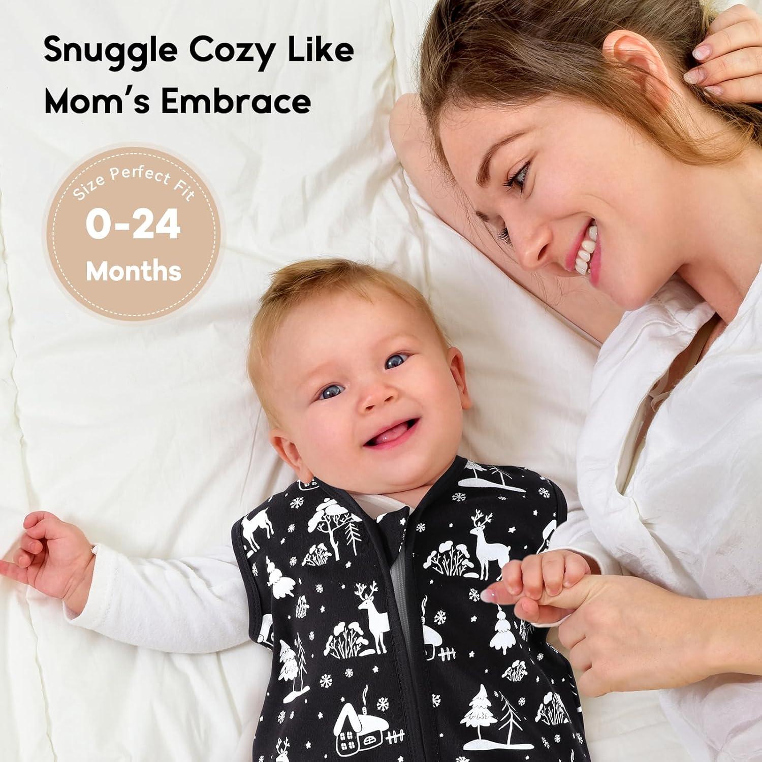 Saco de Sueño para Bebés Yoofoss 0-6 Meses 0.5 TOG Algodón