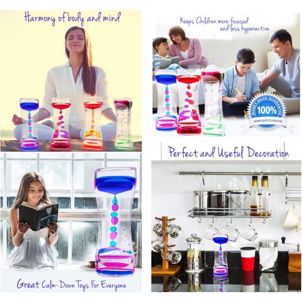 Juguetes Sensoriales Calmantes LIVOND - Temporizador Líquido 14.1 cm