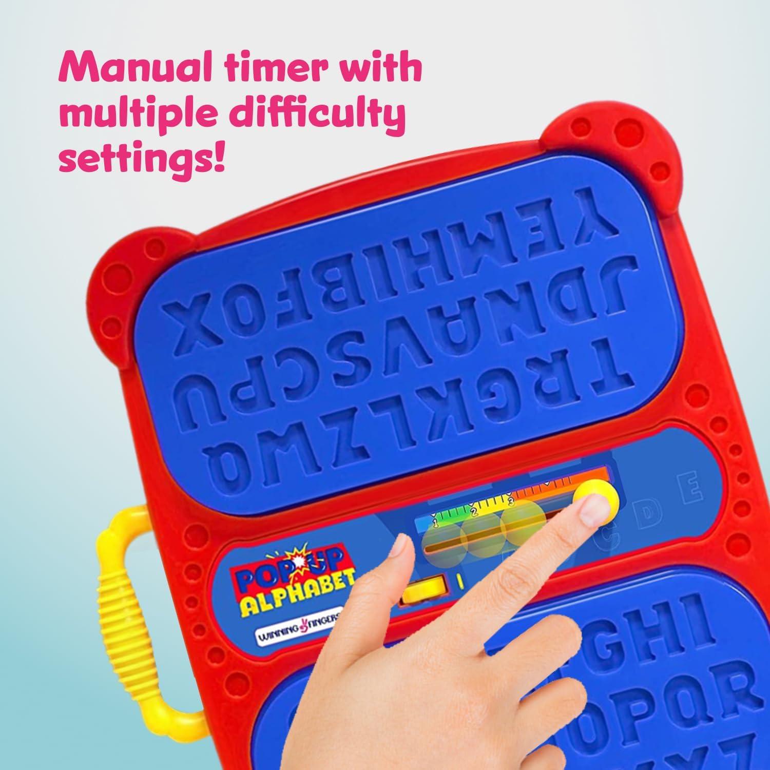 Juego de Mesa Pop Up Winning Fingers - Rompecabezas Alfabeto 0.9kg