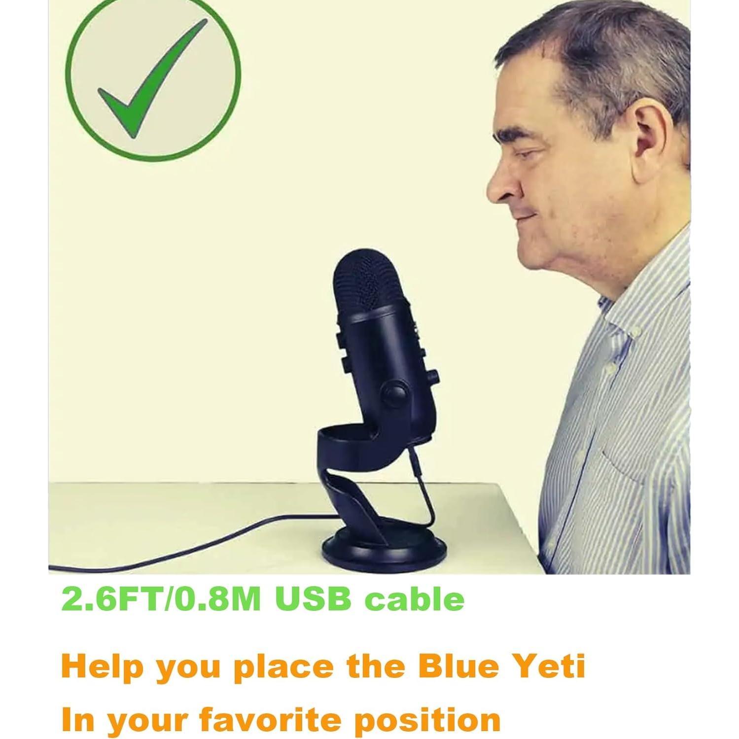 Cable USB A a mini USB 0.8m Blue Yeti Pro y Snowball iCE