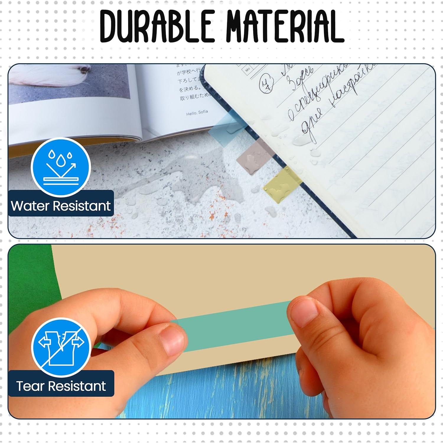 Pestañas Adhesivas Transparentes Essex Wares - 300 Piezas - 5 Colores Boho