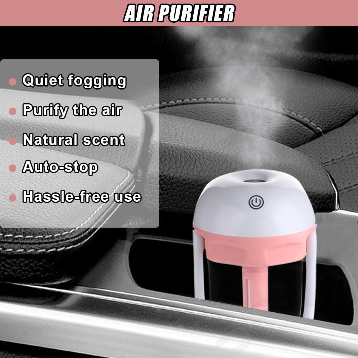 Humidificador de coche DUSCOKE mini portátil 16.54 cm rosa