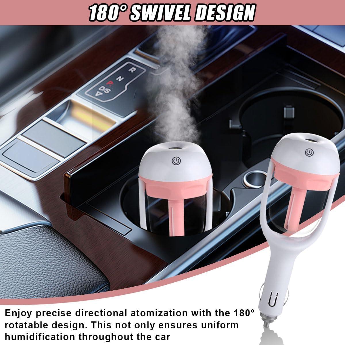 Humidificador de coche DUSCOKE mini portátil 16.54 cm rosa