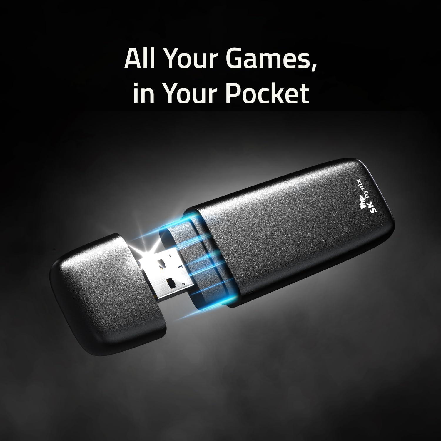 SSD Externo SK hynix Tube T31 1TB USB-A 3.2 Gen2 Rápido