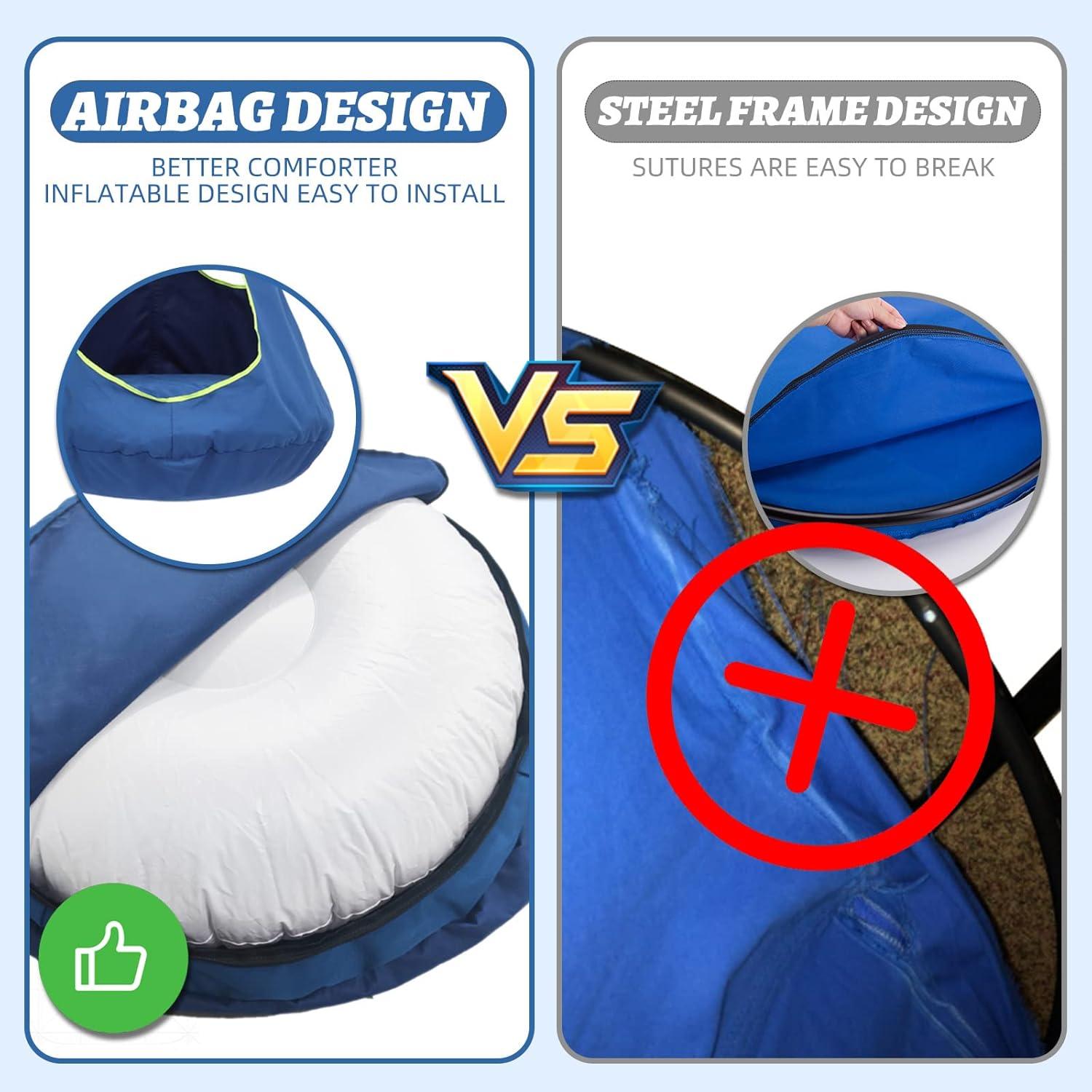 Silla Columpio Hamaca Colgante SUCHDECO Azul 81 cm Diámetro