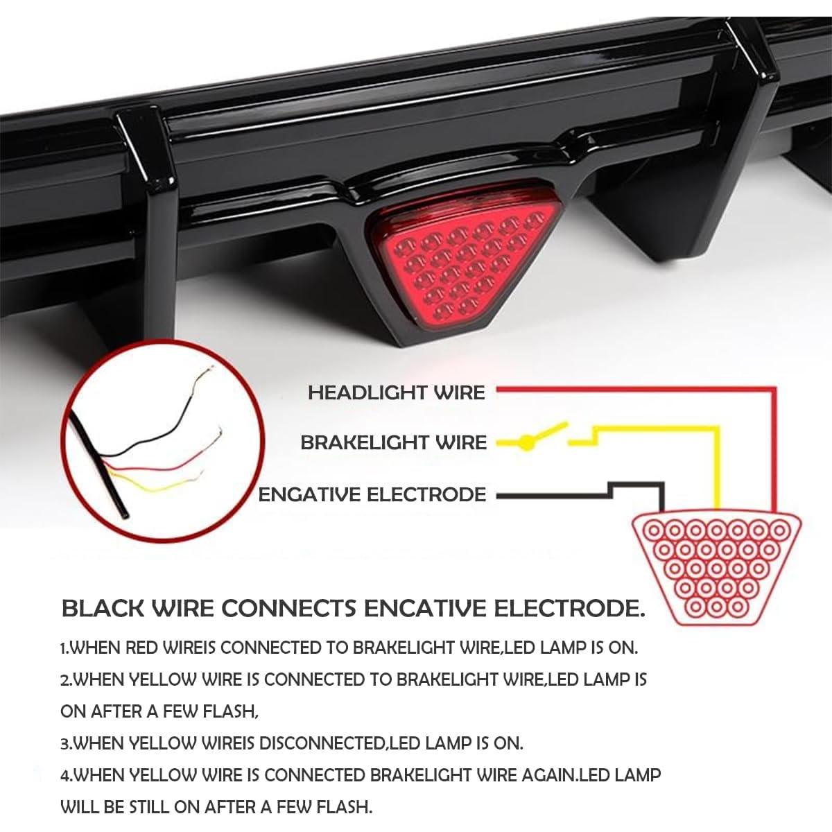 Difusor Trasero WheelX con Luz de Freno LED Toyota Camry 2018-2023