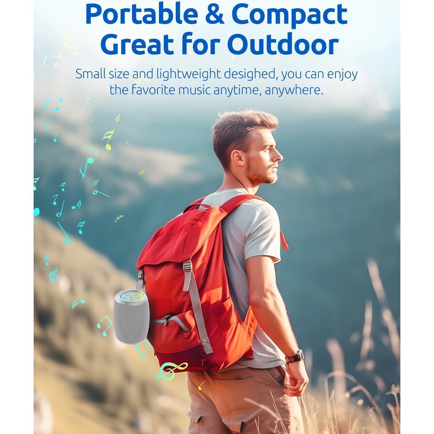 Altavoz Bluetooth PORTBOR Portátil Impermeable IPX5 13.2cm