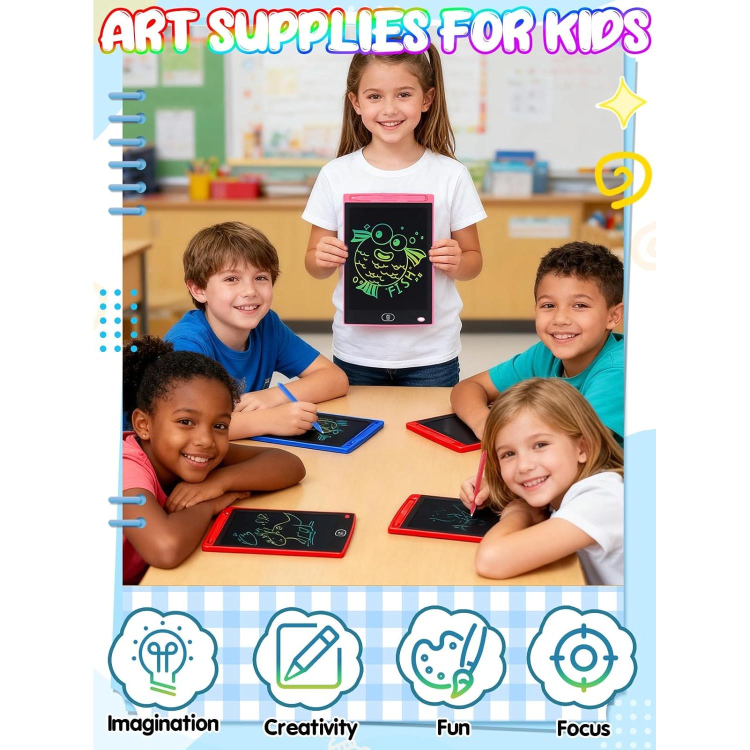 Tableta de Escritura LCD Biggun 8.5" 12 Piezas Coloridas