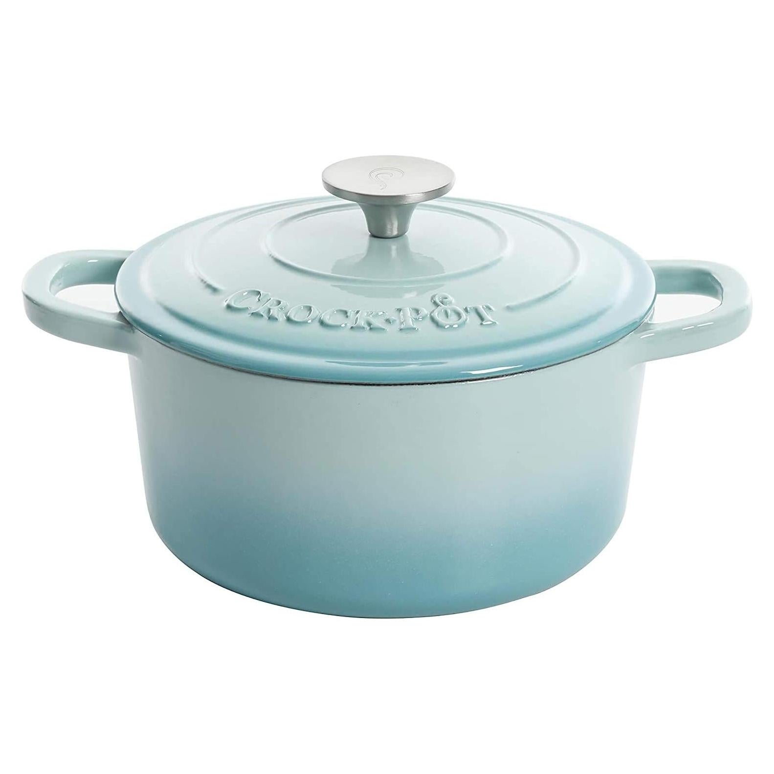 Olla Holandesa Crock-Pot Artisan 2.84L Hierro Fundido Aqua