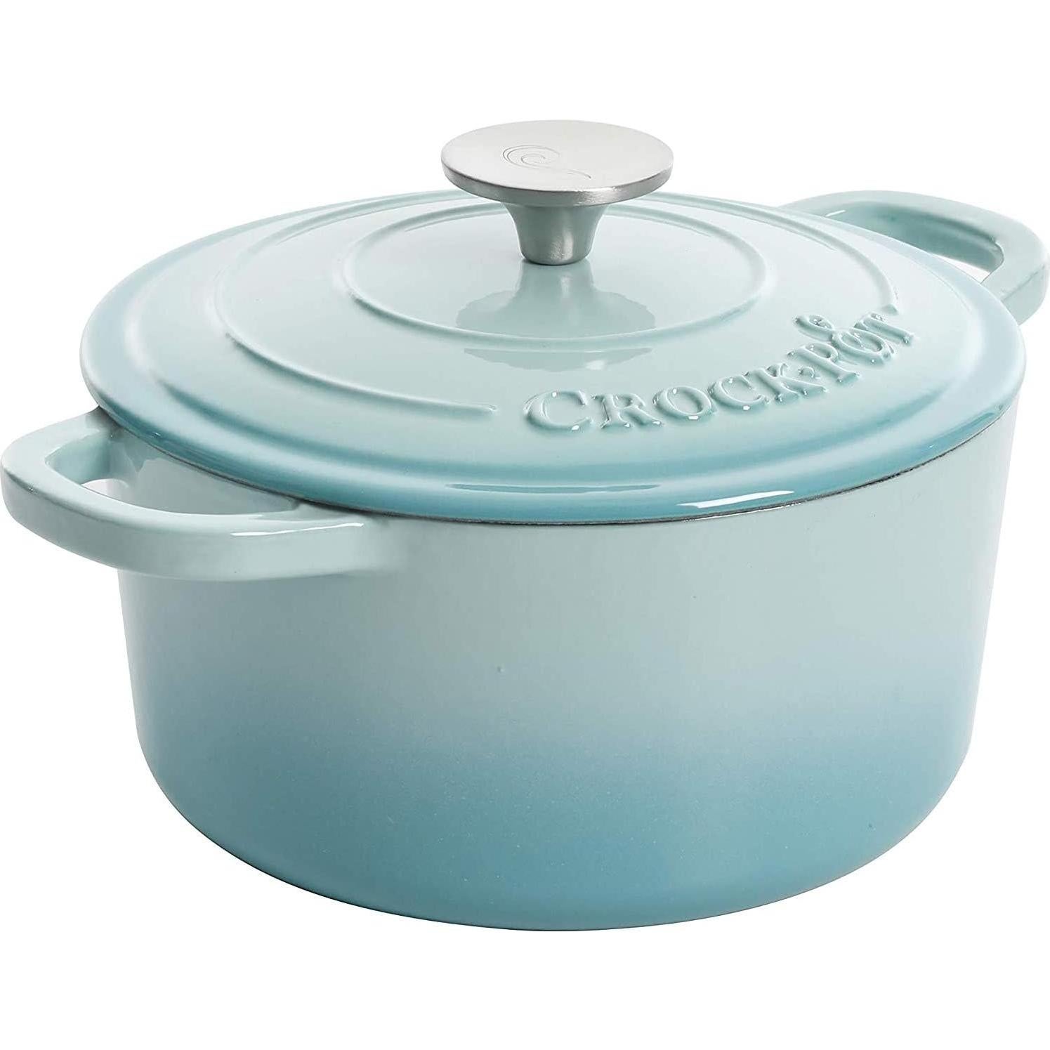 Olla Holandesa Crock-Pot Artisan 2.84L Hierro Fundido Aqua