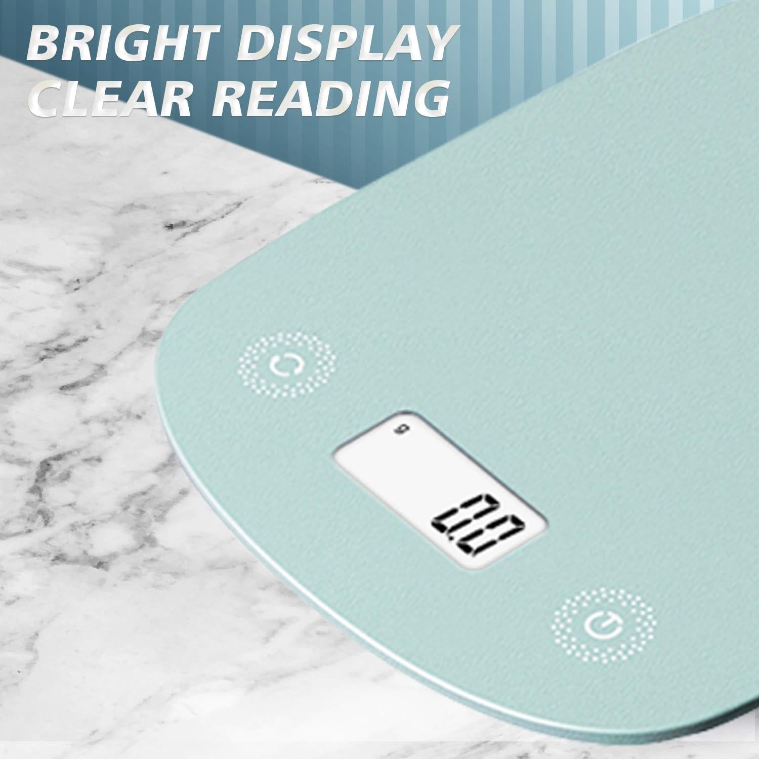 Báscula de Cocina Digital ACCT 4.99kg Verde con Función Tara