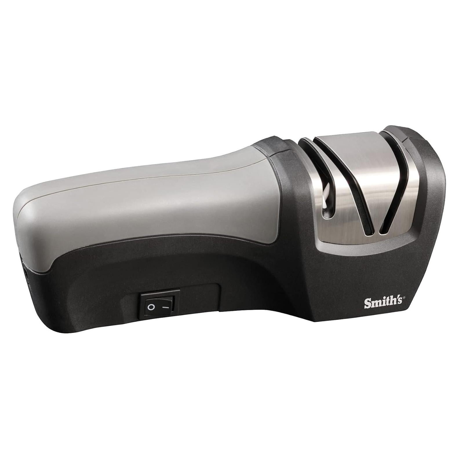 Afilador de cuchillos eléctrico Smith's 50029 2 etapas acero inoxidable