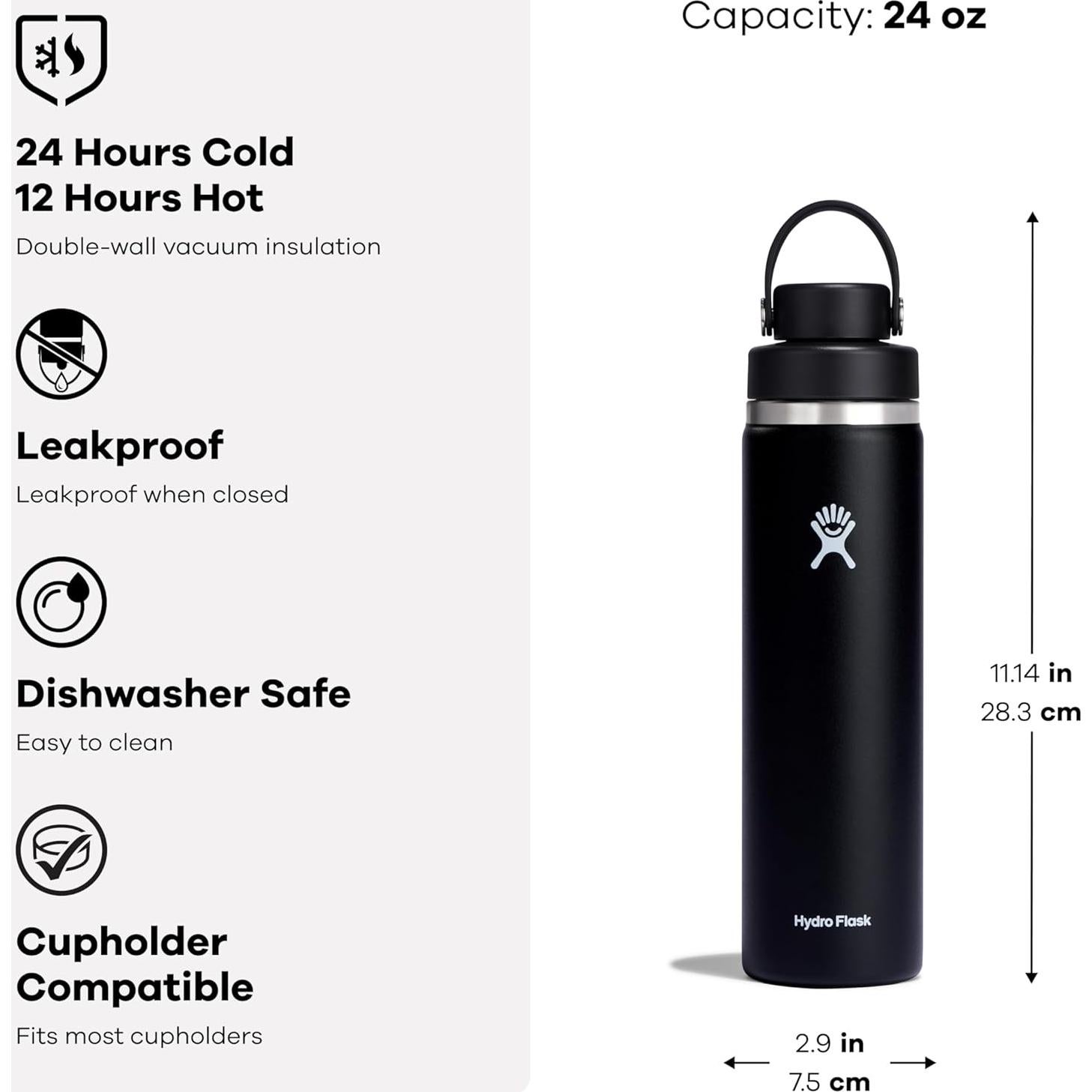 Botella de Agua Hydro Flask 709 ml Acero Inoxidable Verde Aloe