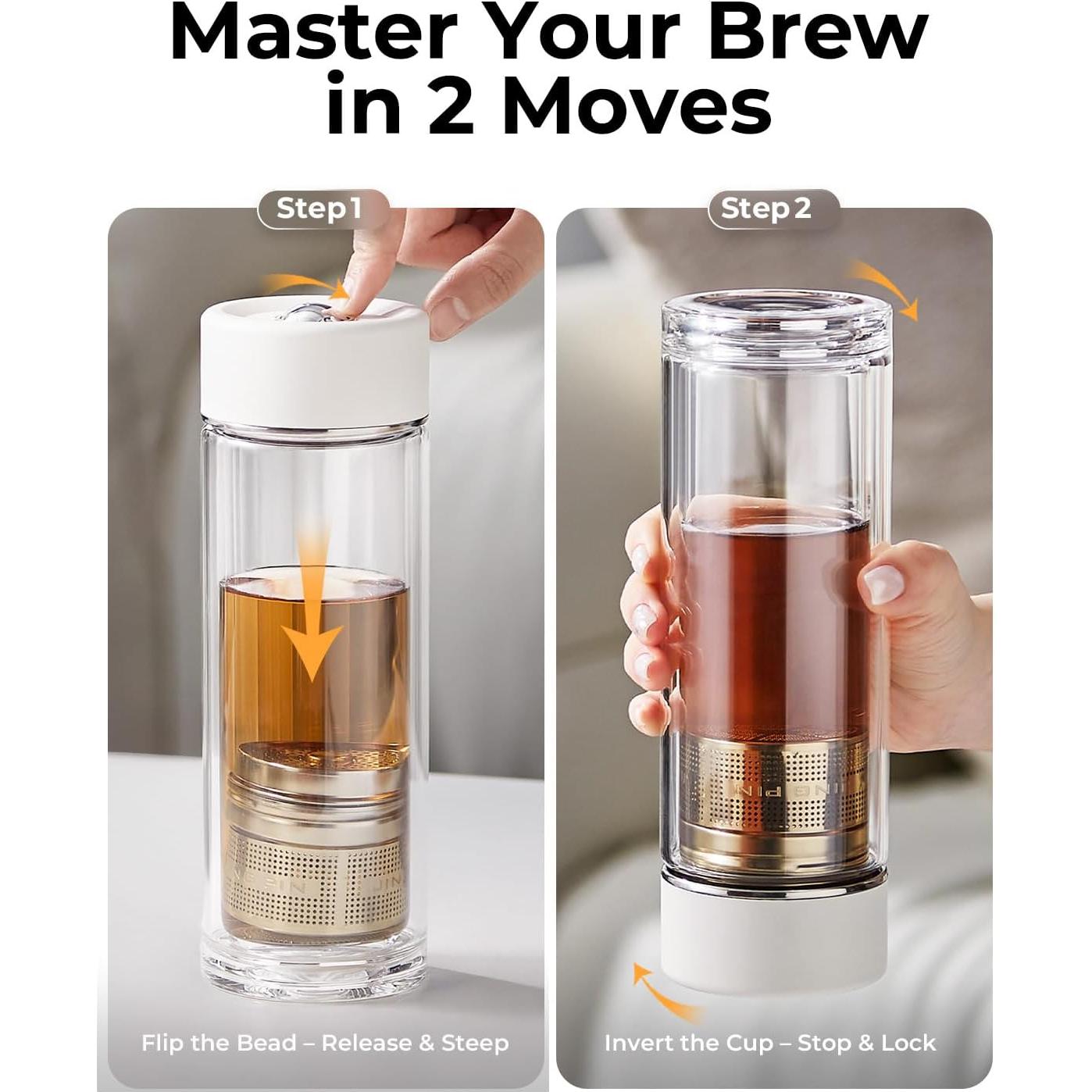 Taza de Té TEAVOR MagnaDrop 310ml Doble Pared Aislada