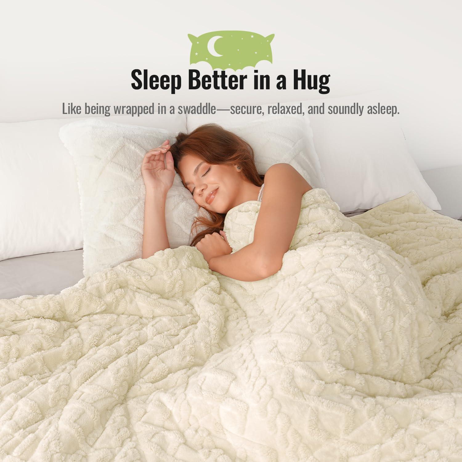 Manta con peso Uttermara 5.4 kg 121.9x182.9 cm Beige