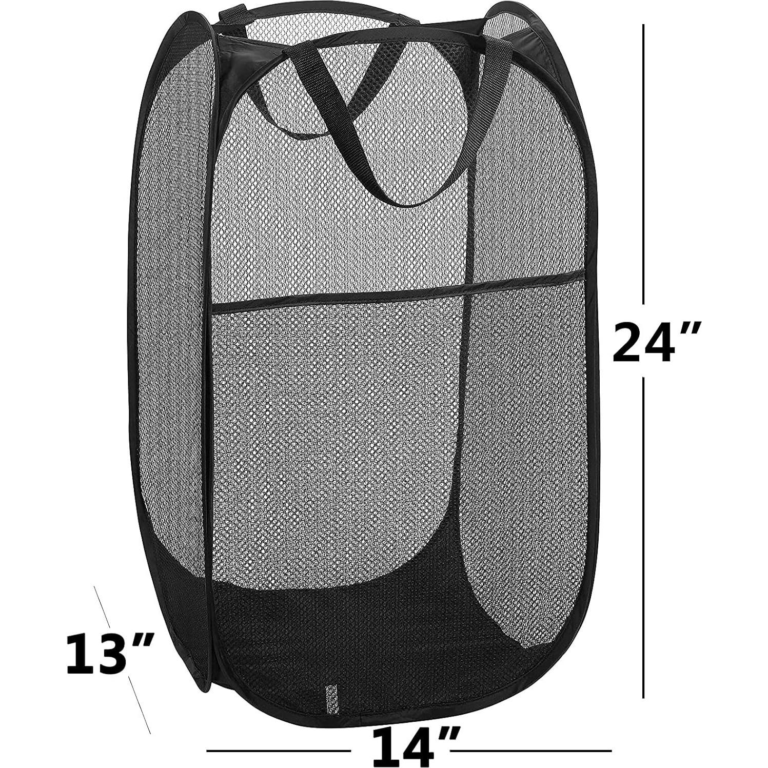 Cesta de Ropa Plegable LVXINLI 61x36 cm con Mango Duradero