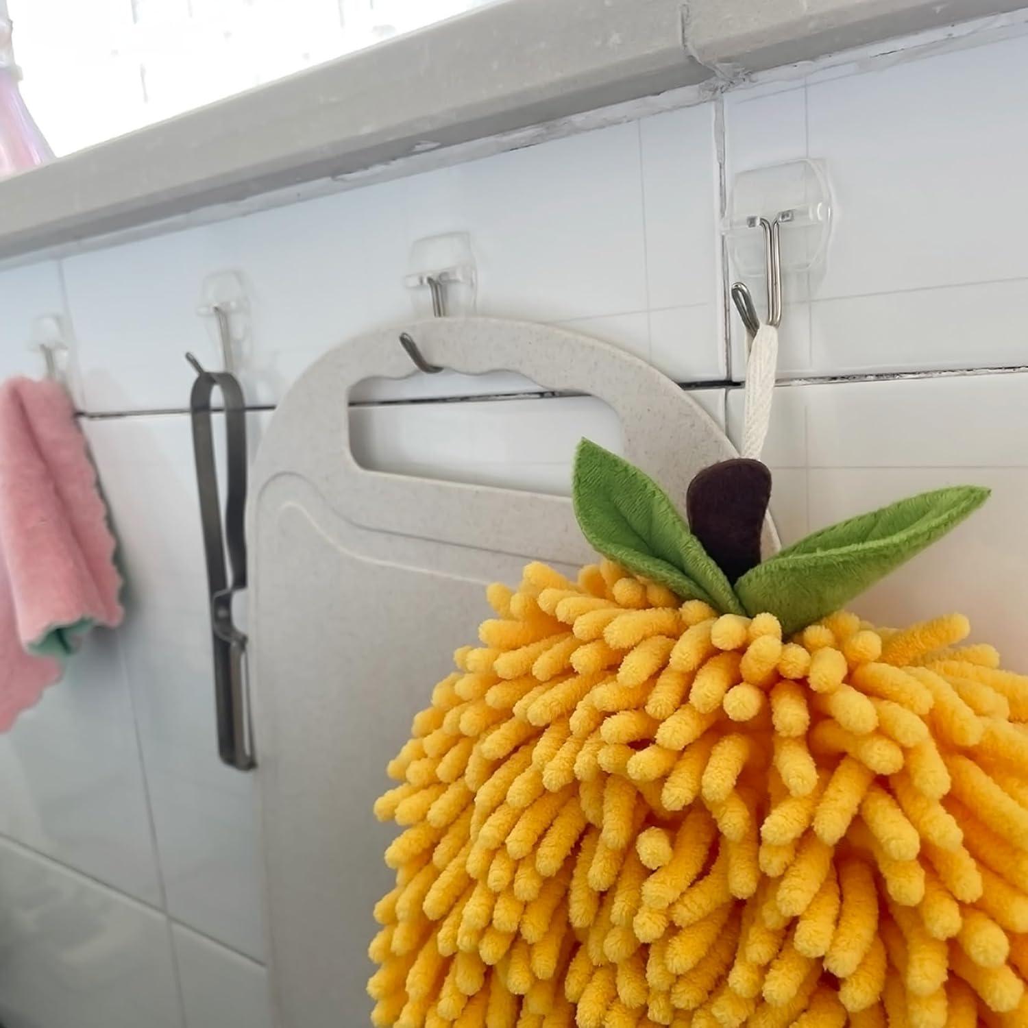 25 Ganchos Adhesivos Transparentes Karsbarwe + 30 Tiras Removibles