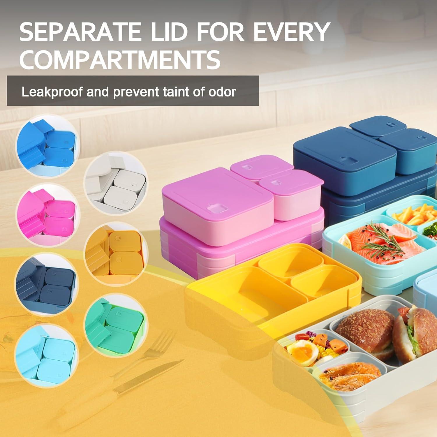 Caja Bento Almuerzo Jurun 1100ml Azul - A prueba de Fugas