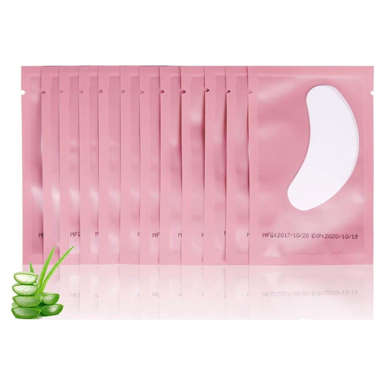 Juego de 100 pares de almohadillas de gel V world para pestañas