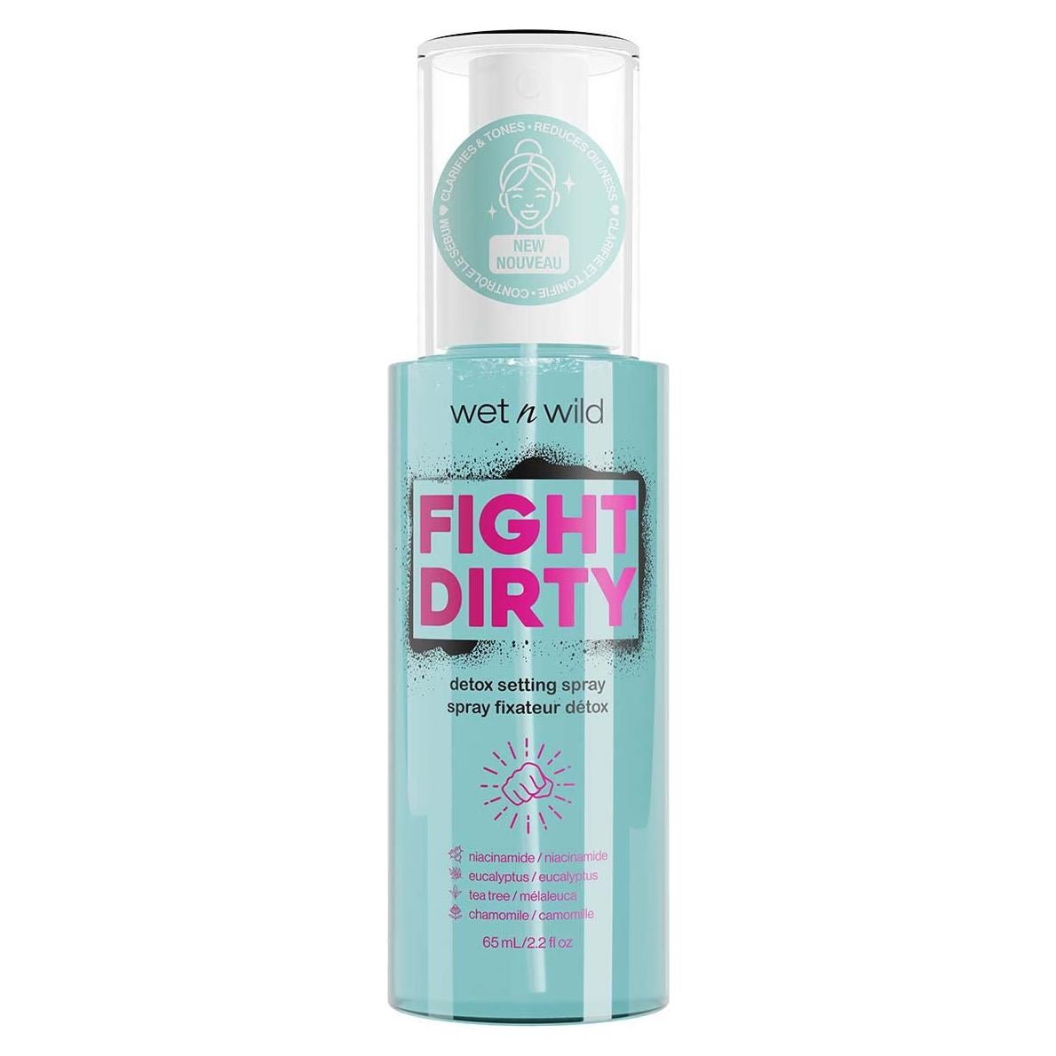 Spray Fijador Detox Wet n Wild 65.2 ml - Antioxidante y Vegano