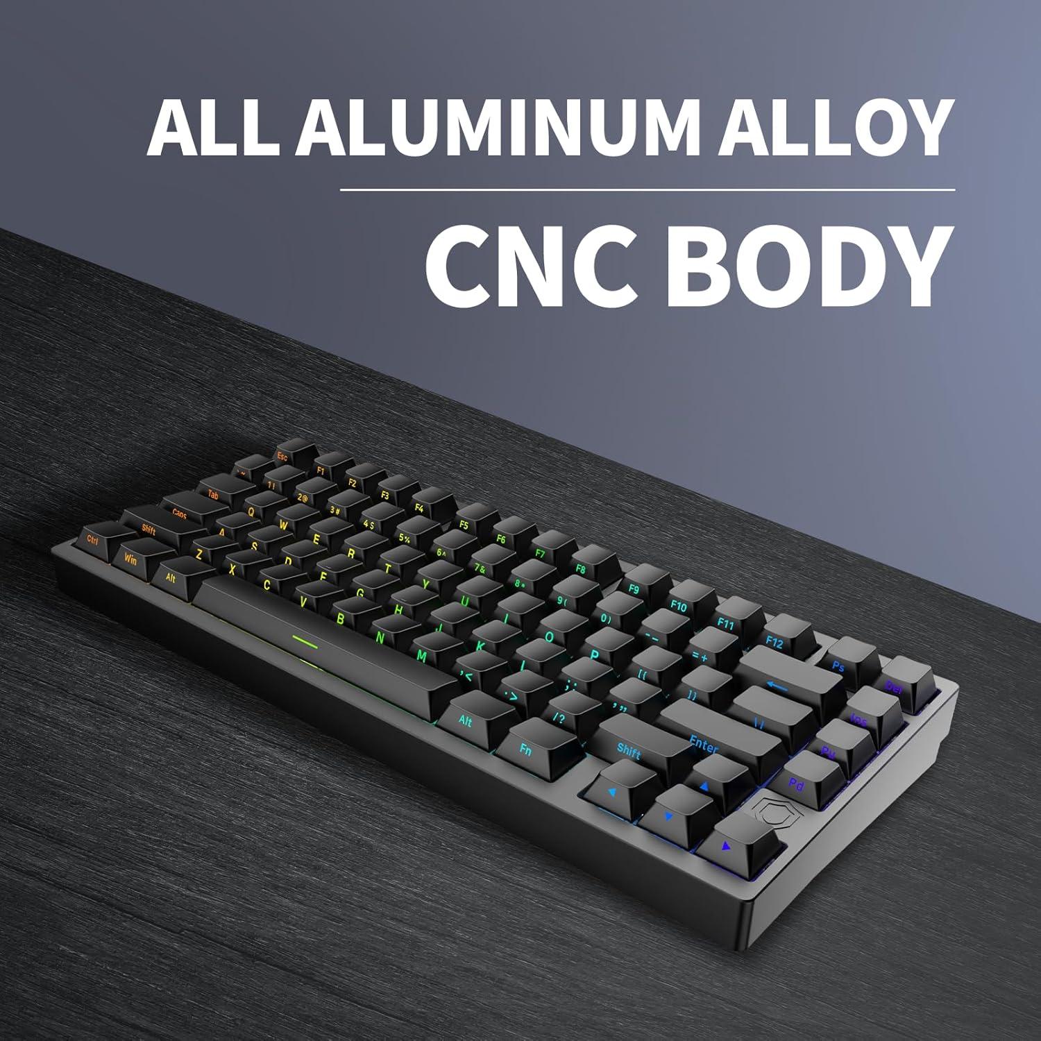 Teclado Mecánico IROK MG75 TKL 75% con Interruptores Magnéticos