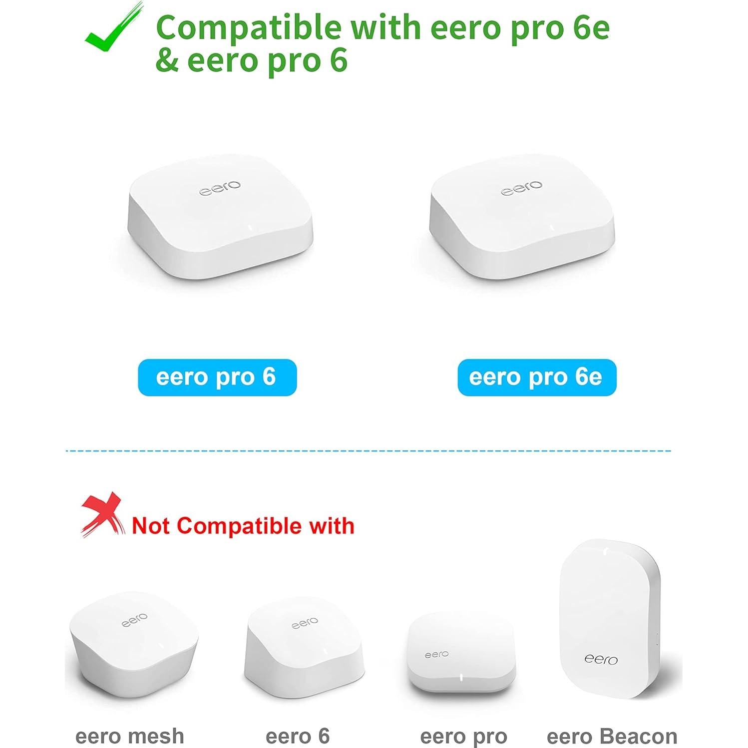 Soporte de Montaje en Pared COOLWUFAN para eero Pro 6E - Blanco
