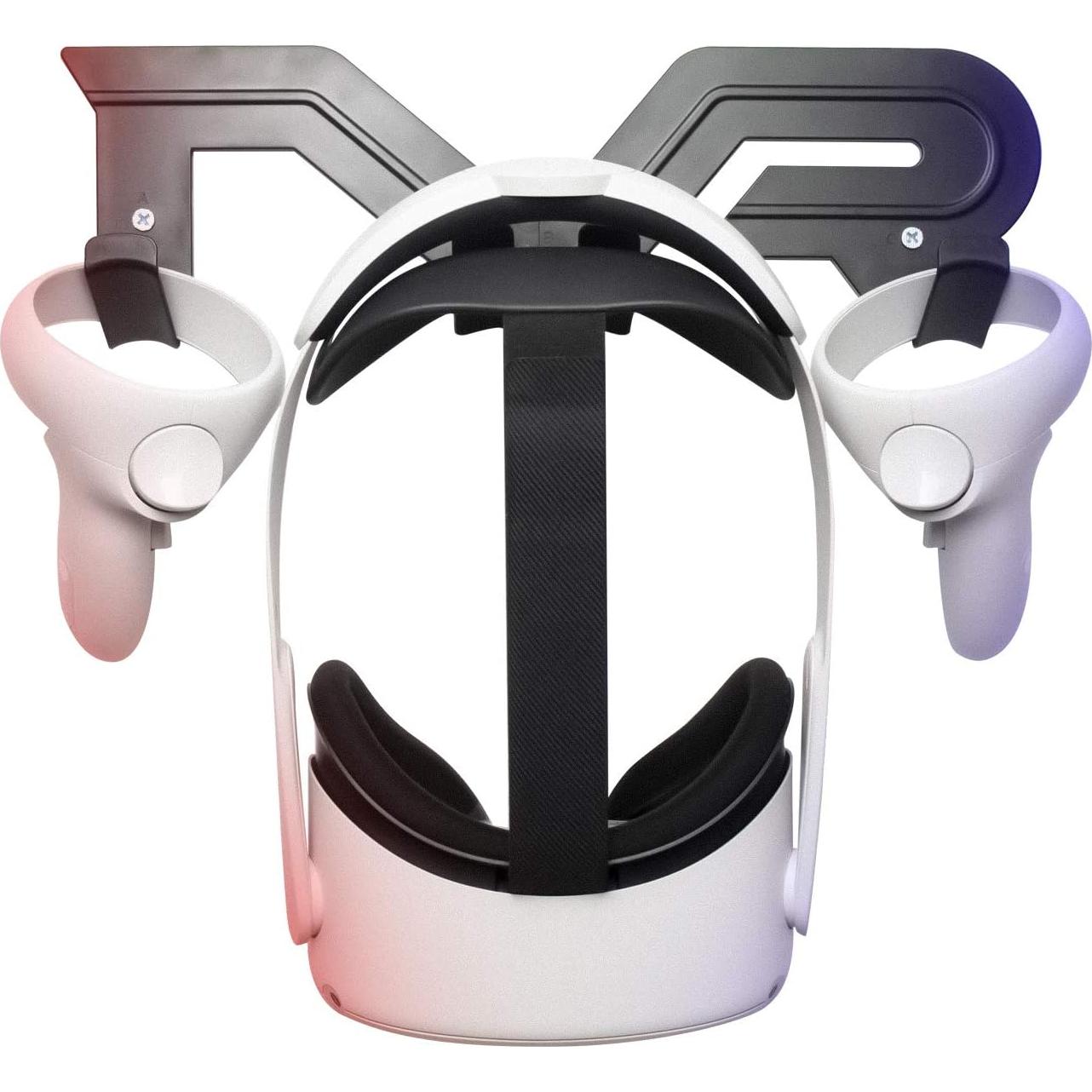 Soporte de Pared para Auriculares VR SINWEVR Negro - Organizador 5 Ganchos