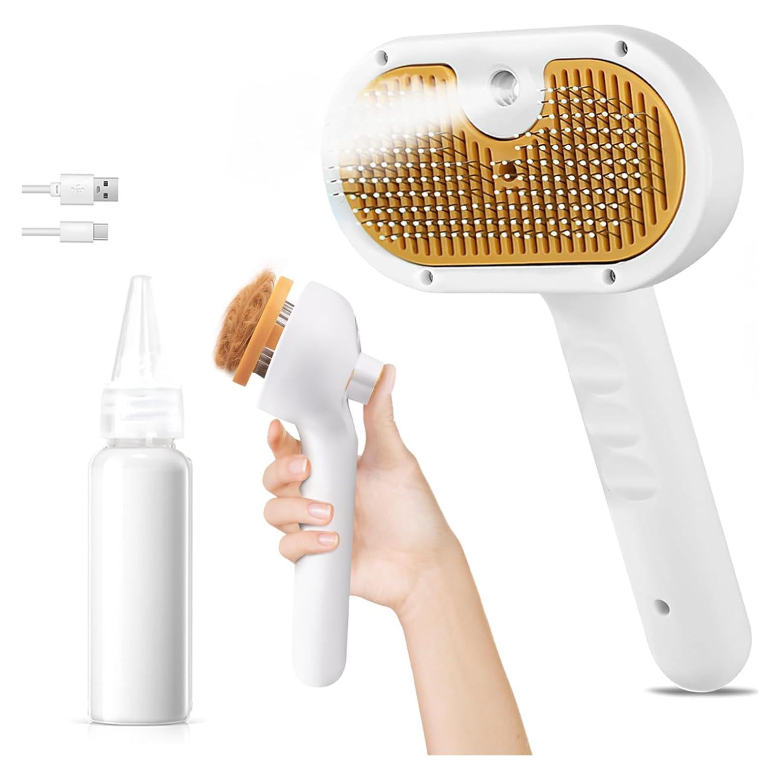 Cepillo de Vapor para Mascotas FASHIONAR 3 en 1 - 20 cm