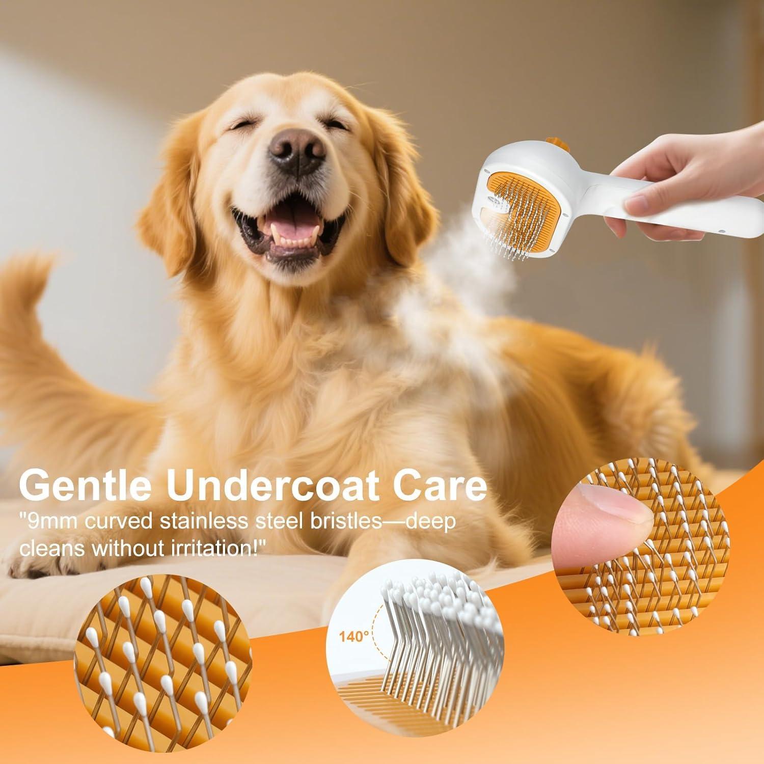 Cepillo de Vapor para Mascotas FASHIONAR 3 en 1 - 20 cm