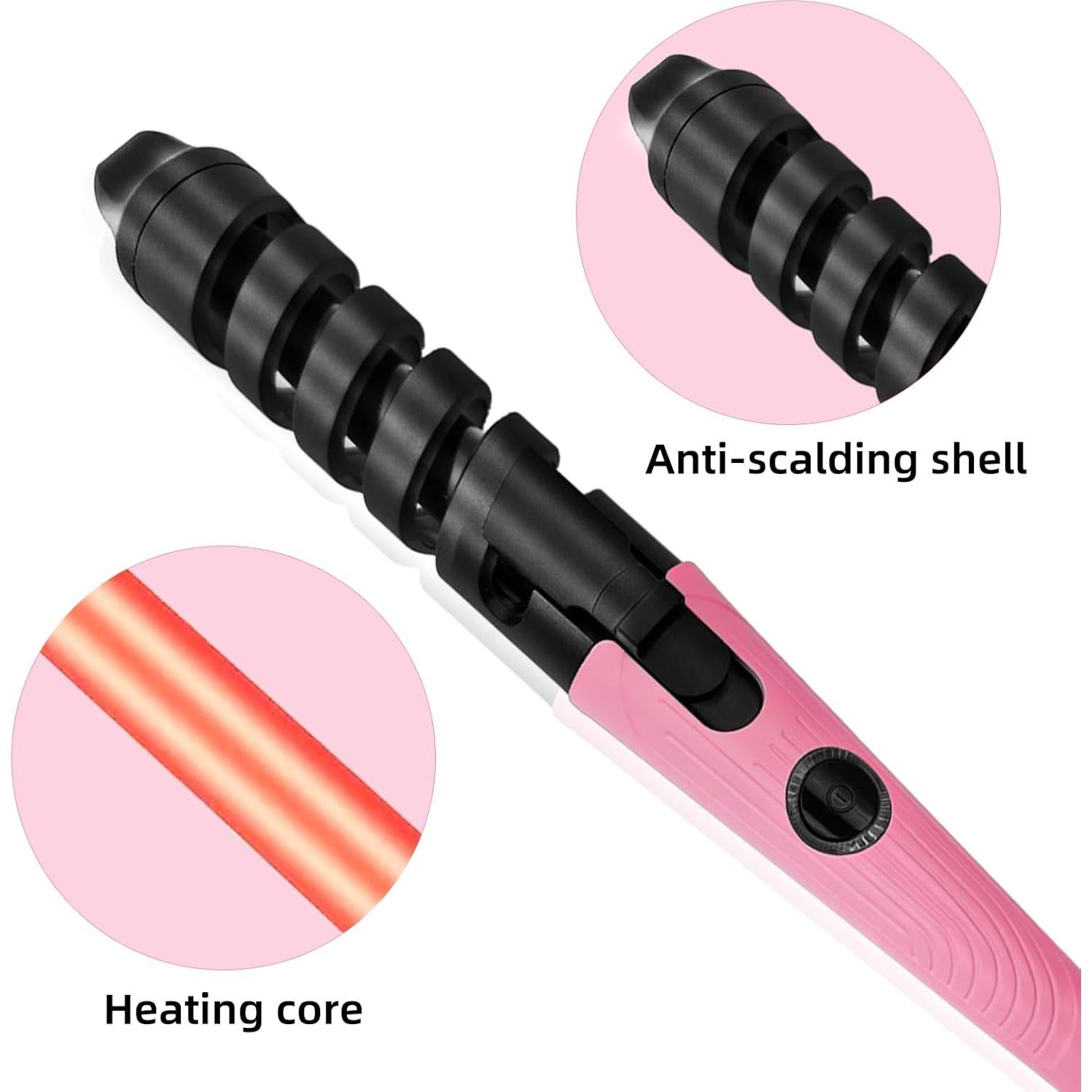 Rizador Automático Cerámica AUITRONCARE Rosa 1.9 cm