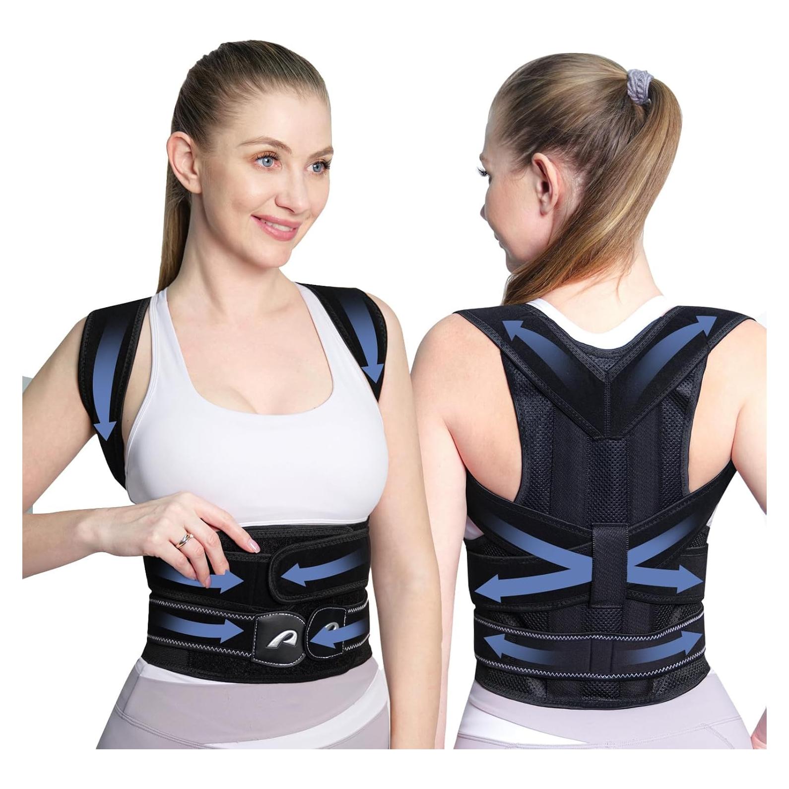 Corrector de Postura AOFIT Faja Ajustable Negro Pequeño