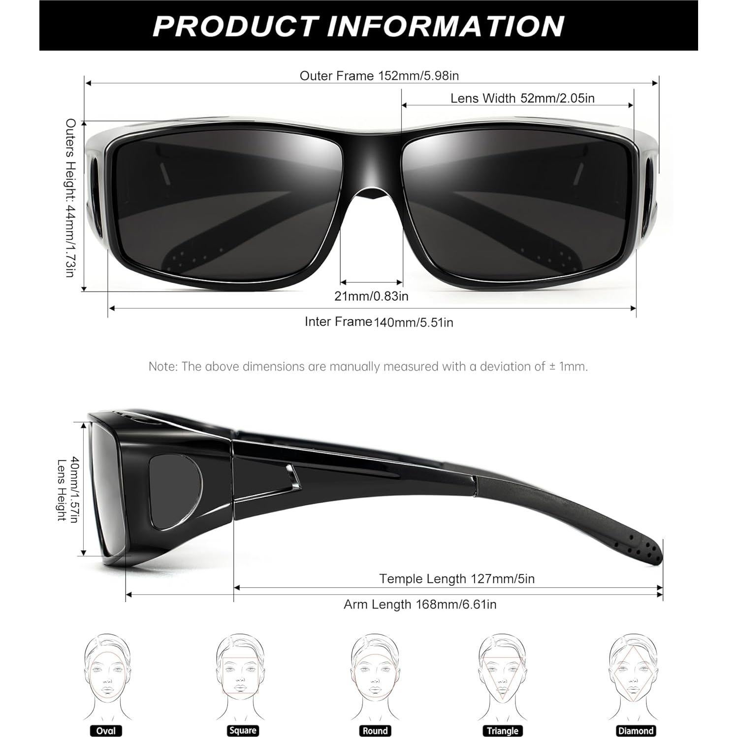 Gafas de sol KALIYADI polarizadas para hombres y mujeres UV400