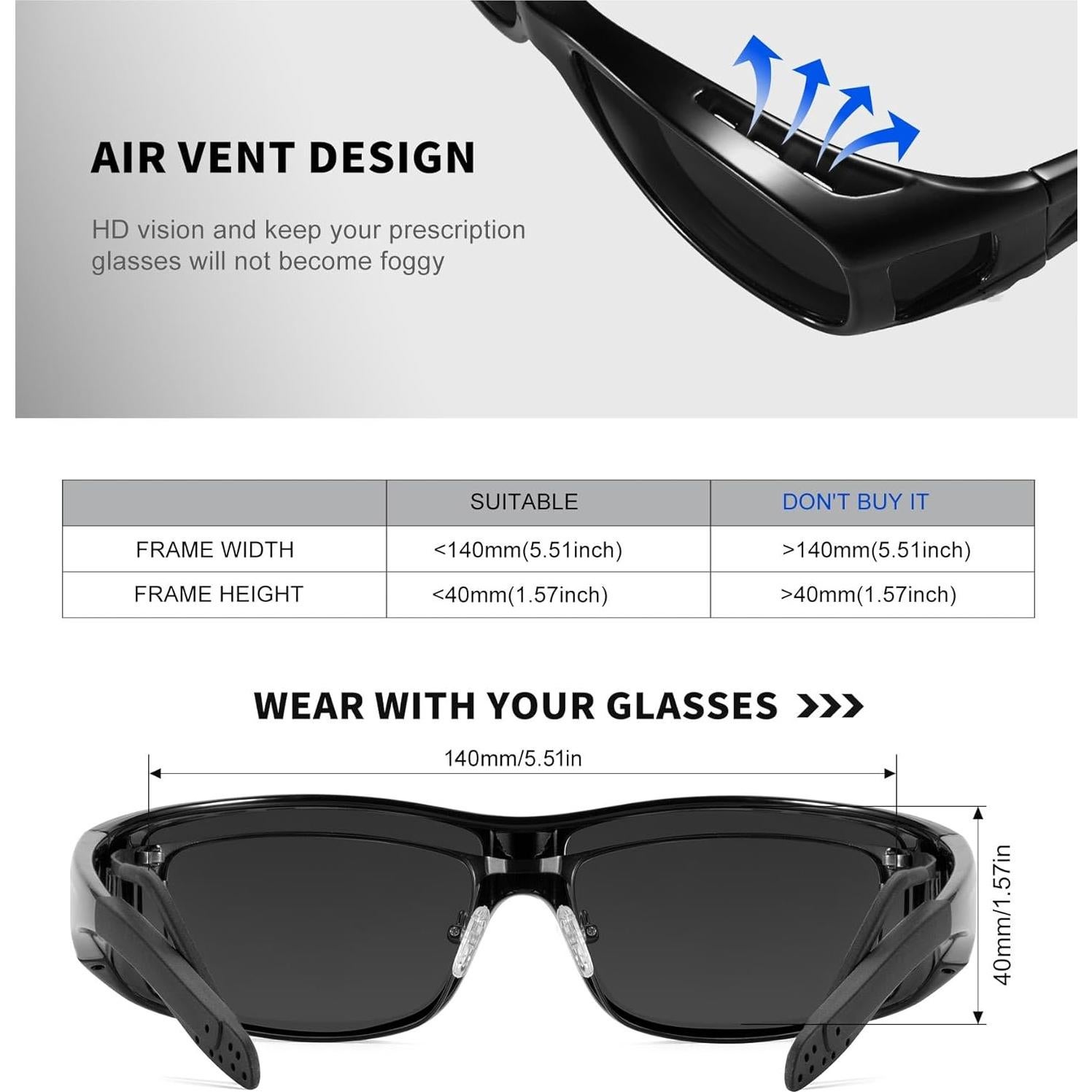 Gafas de sol KALIYADI polarizadas para hombres y mujeres UV400