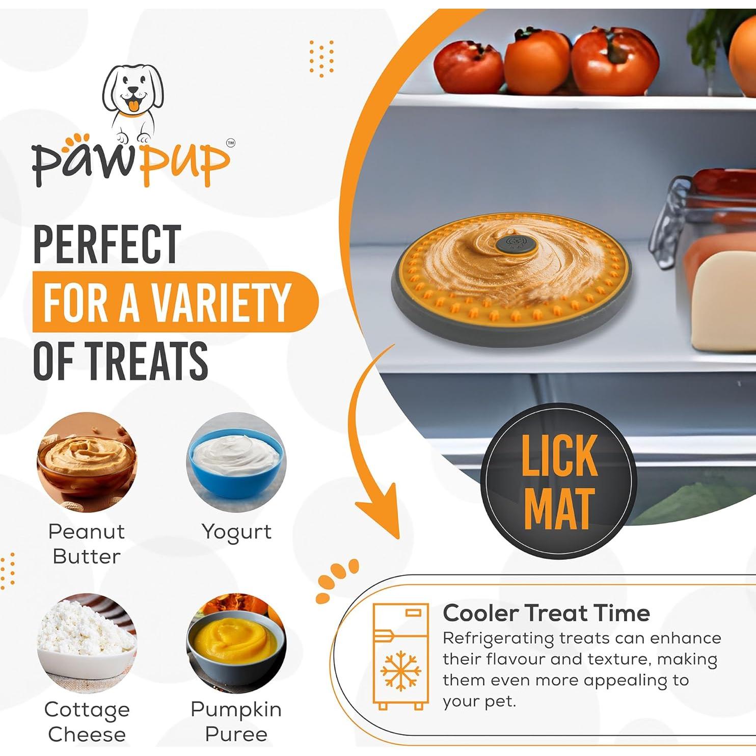 Alfombrilla para Lamer PAWPUP 20.8 cm Antideslizante Naranja