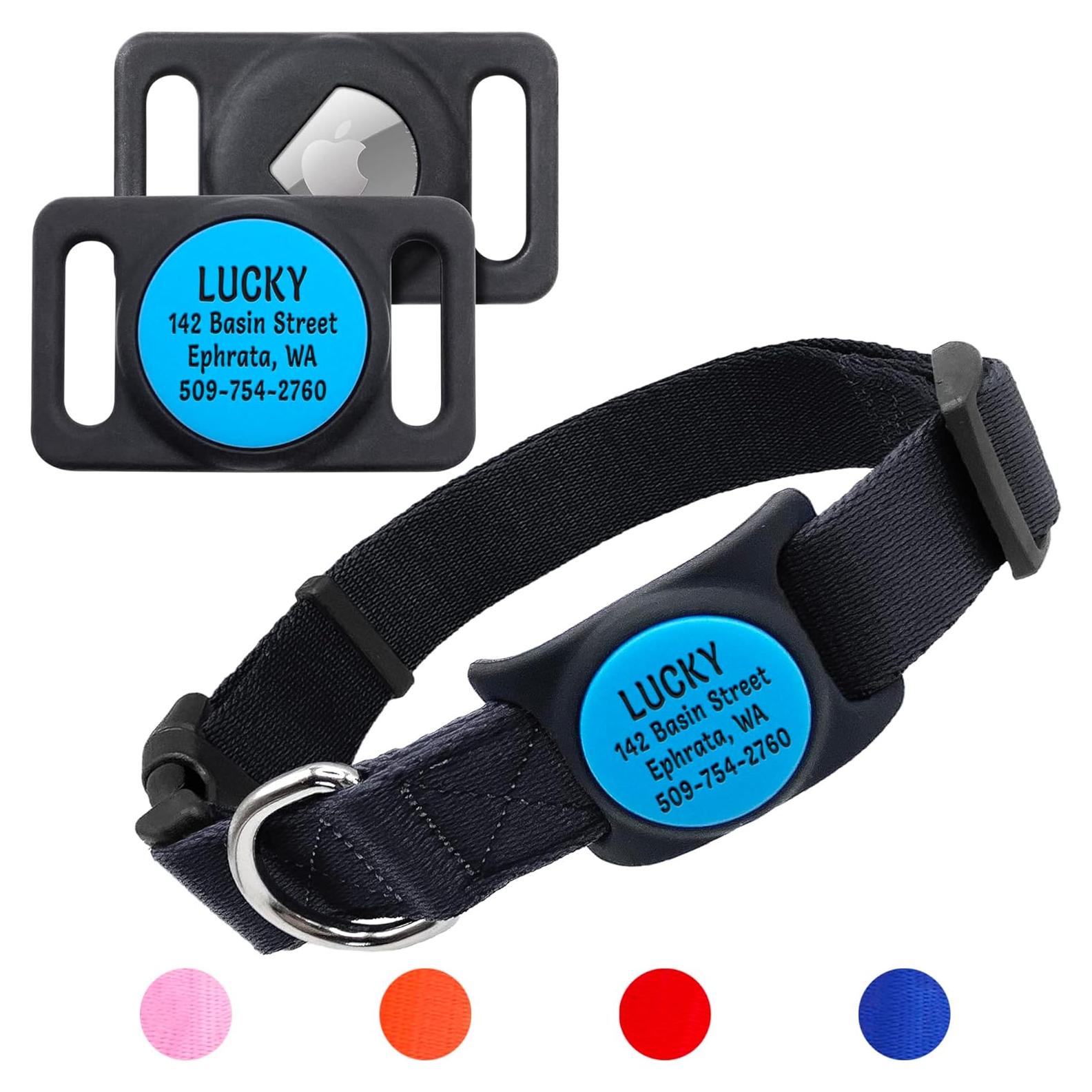 Collar para Perros GoTags con Soporte para AirTag Personalizado - Pequeño