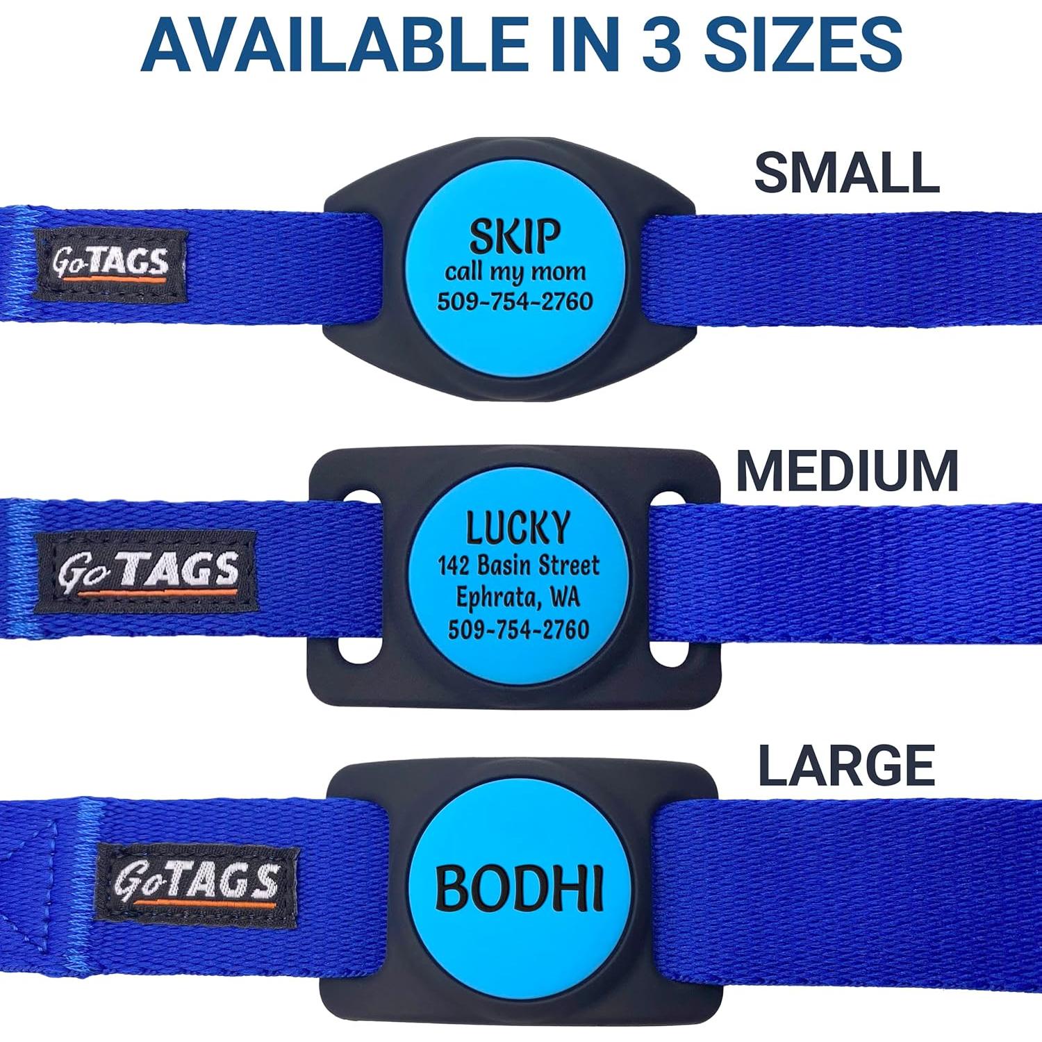 Collar para Perros GoTags con Soporte para AirTag Personalizado - Pequeño