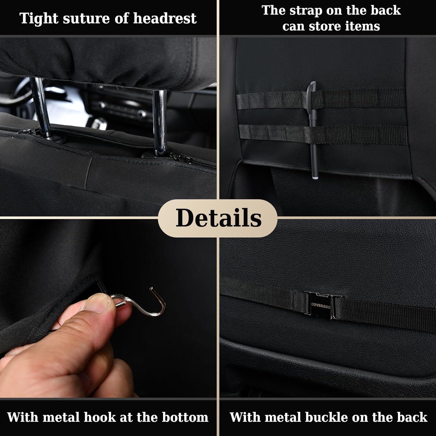 Cubiertas de Asiento de Coche Coverado SHUF03 Universales 2-Pack