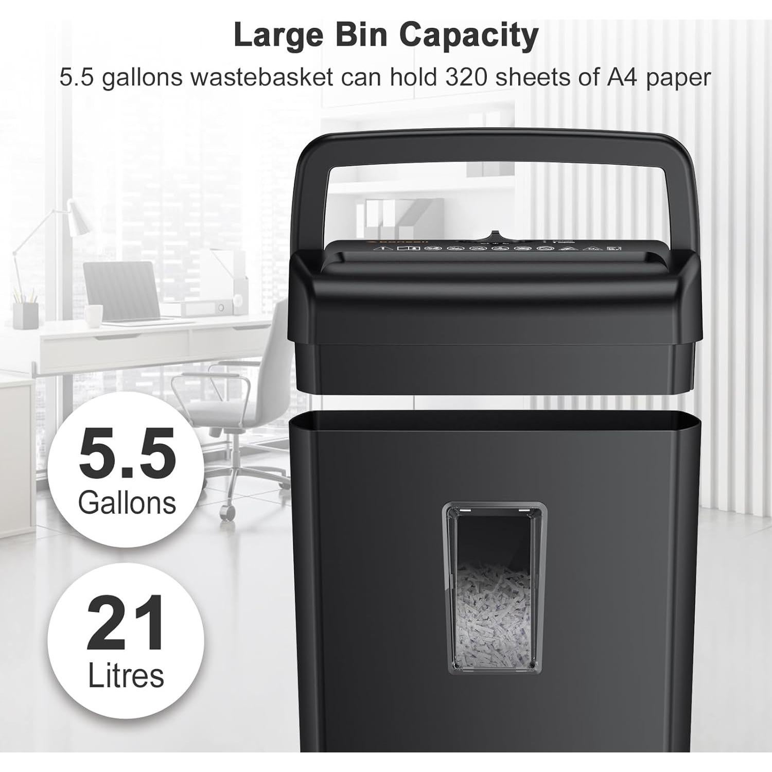 Trituradora de Papel Bonsaii C209-D Corte Cruzado 10 Hojas