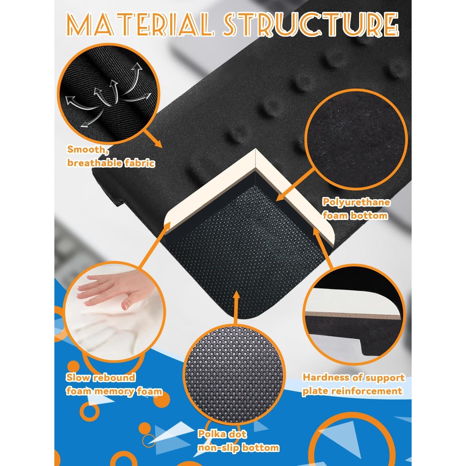 Reposamuñecas Ergonómico Proium Negro 30.5x10.9 cm