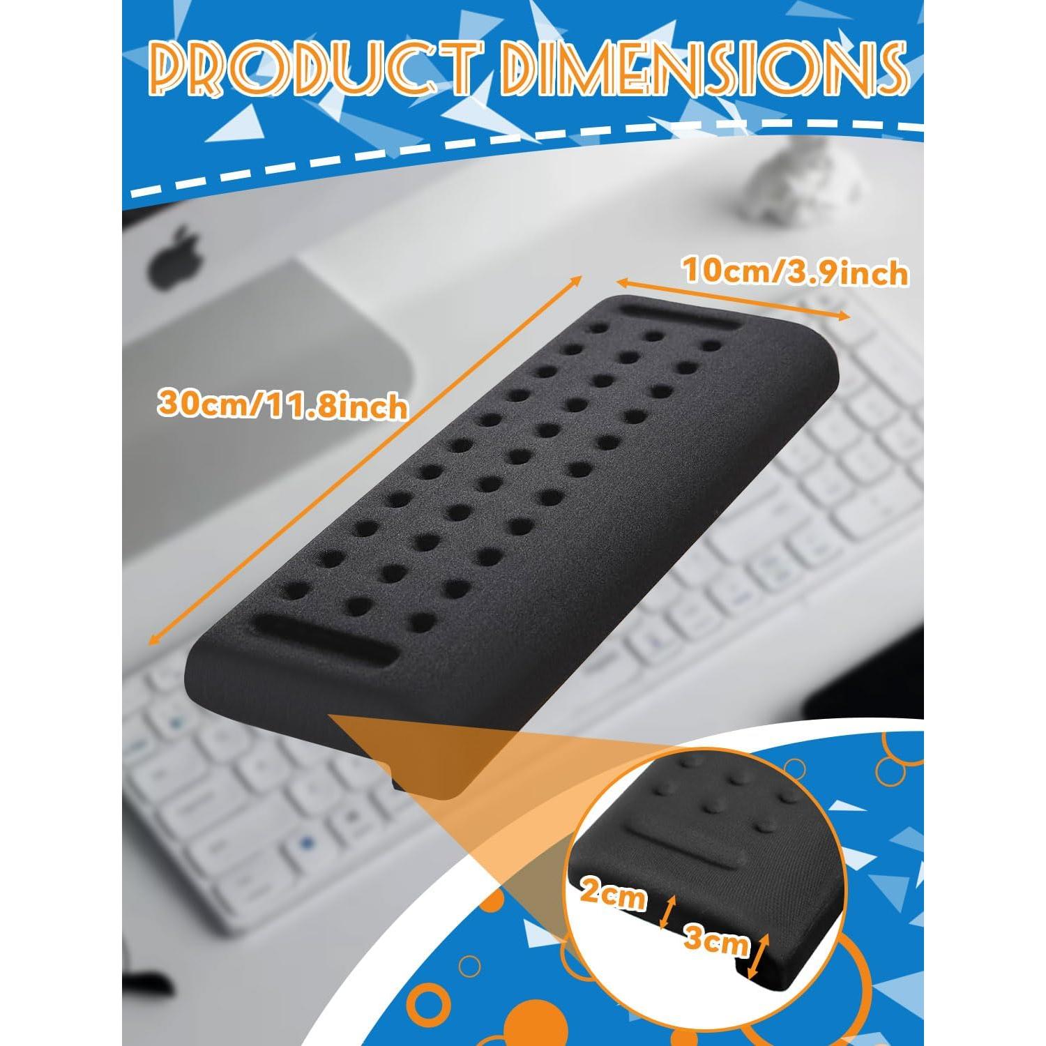 Reposamuñecas Ergonómico Proium Negro 30.5x10.9 cm