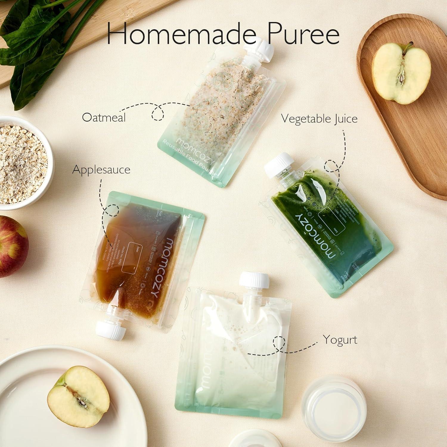 Bolsas Reutilizables para Comida Bebé Momcozy 10 Paquetes 113g
