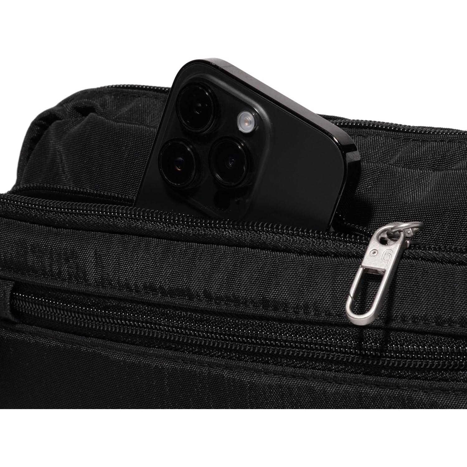 Riñonera Antirrobo Baggallini Securtex Mujer RFID Negra