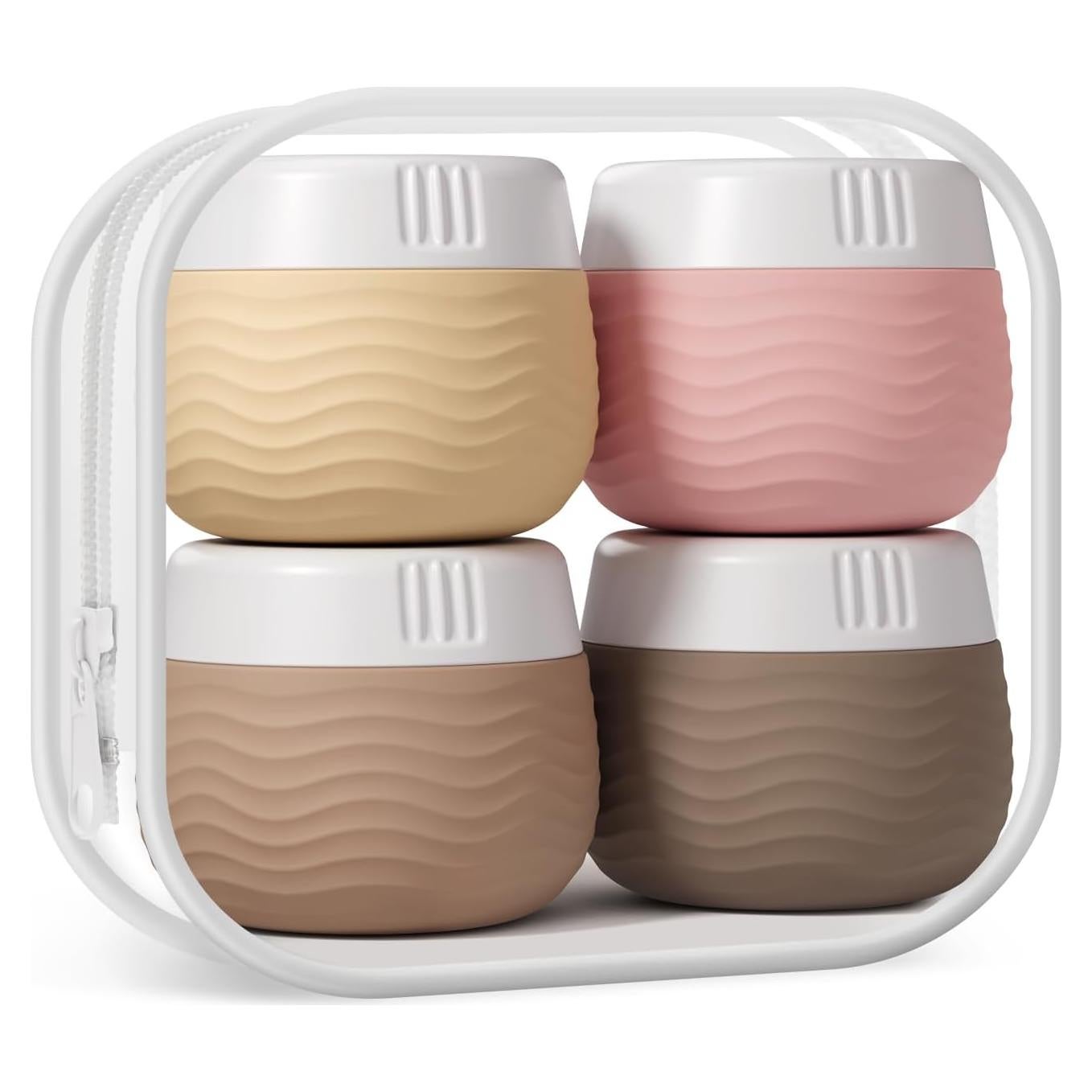 Contenedores de Viaje Yinke 30ml Silicona Aprobados por TSA - 4 Piezas