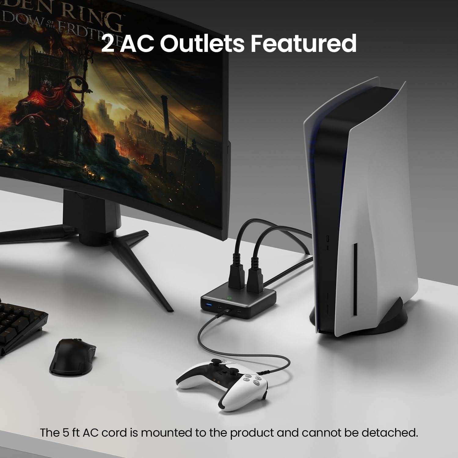 Estación de Carga 6-en-1 Sharge 100W USB-C y USB-A