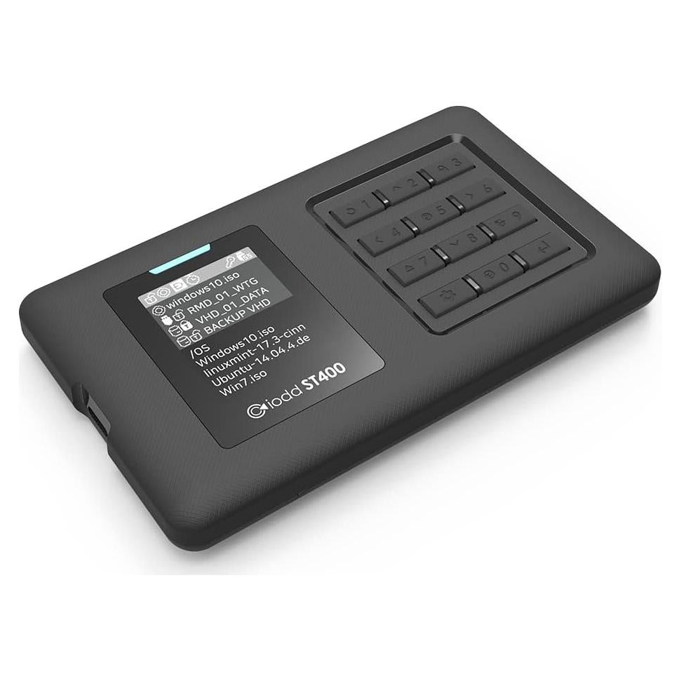 IODD ST400 Disco Duro 2TB USB-C Negro Sin SSD