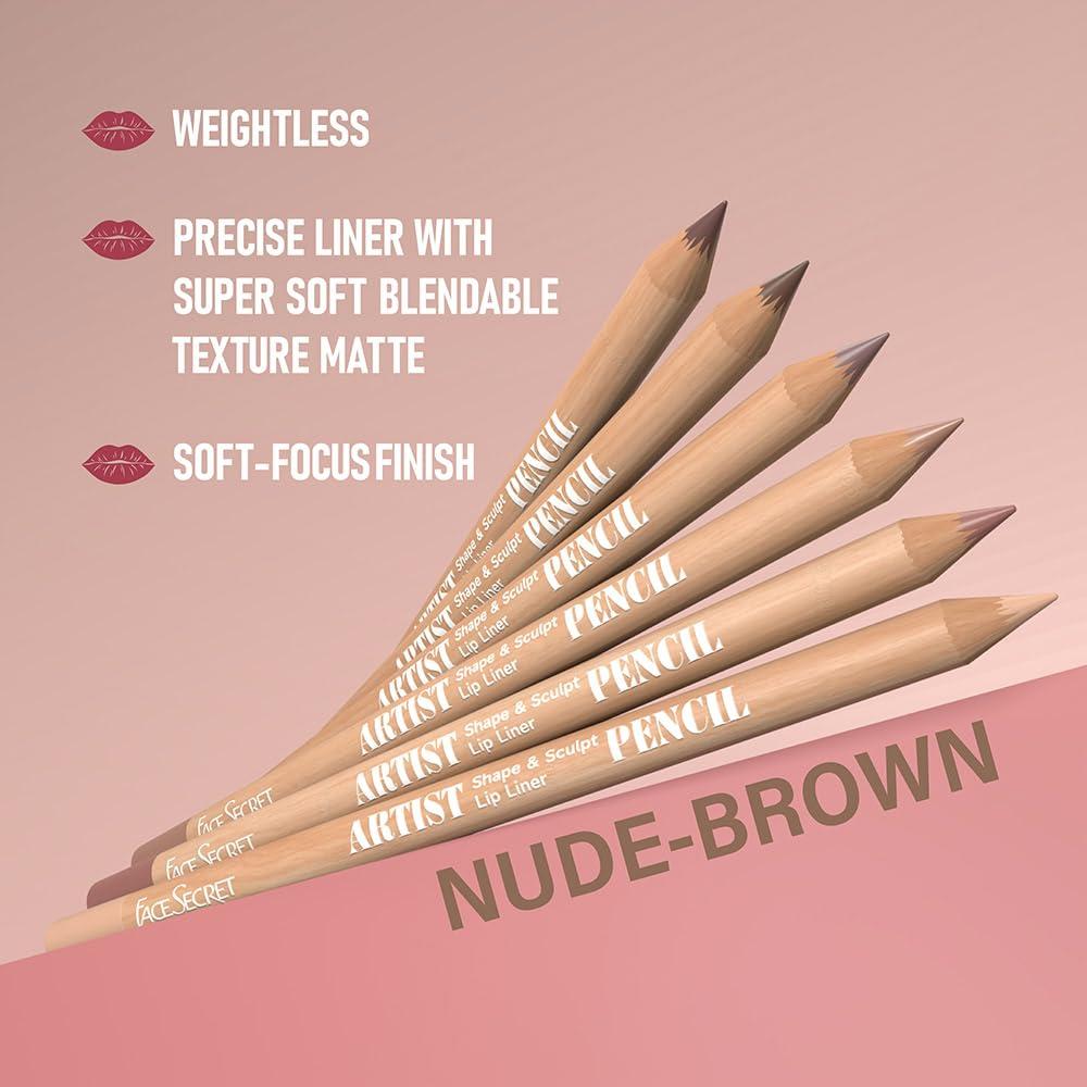 Set de 6 Lápices Labiales Beauty Glazed Nude - Impermeables