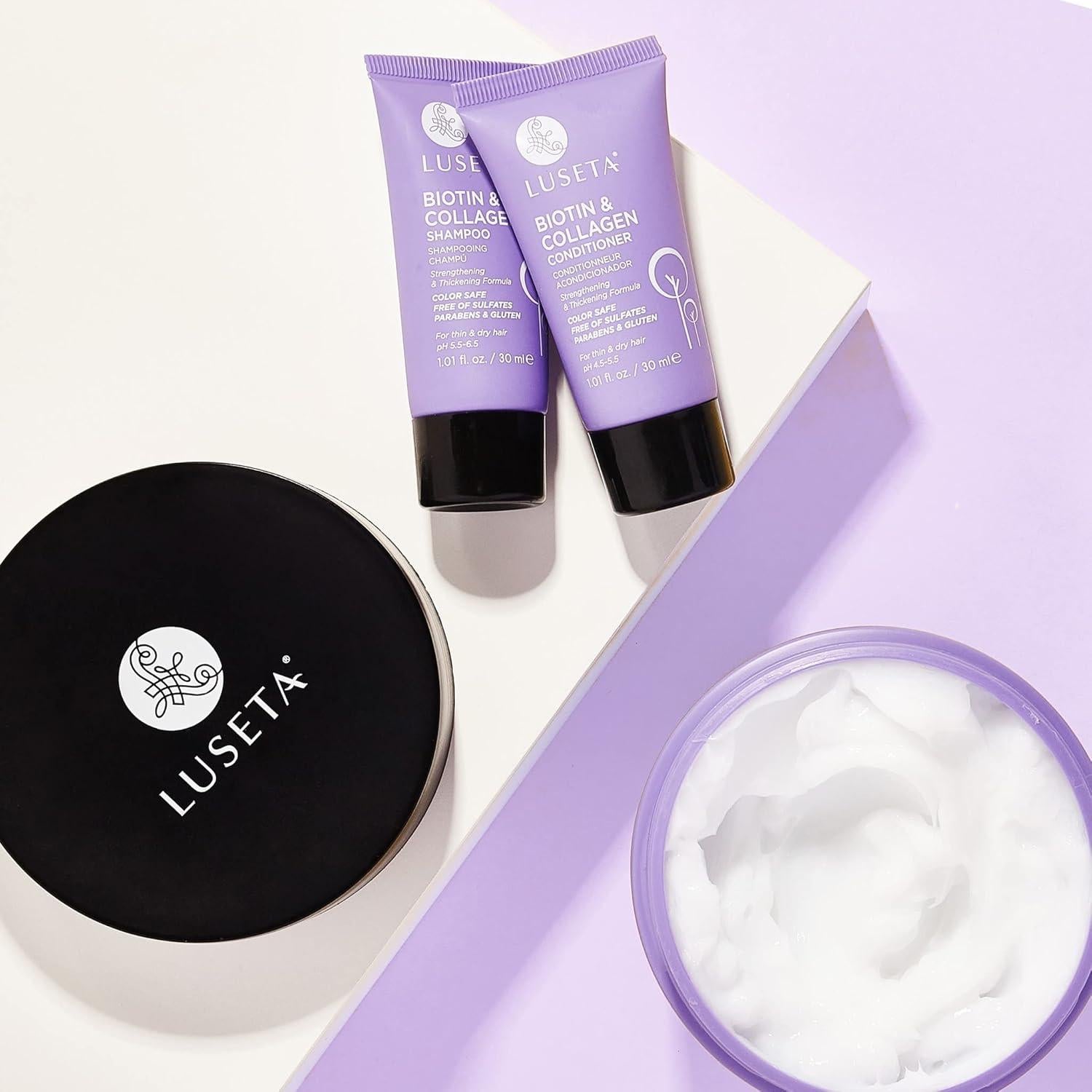 Mascarilla Capilar Luseta Biotina y Colágeno 240 ml - Hidratante