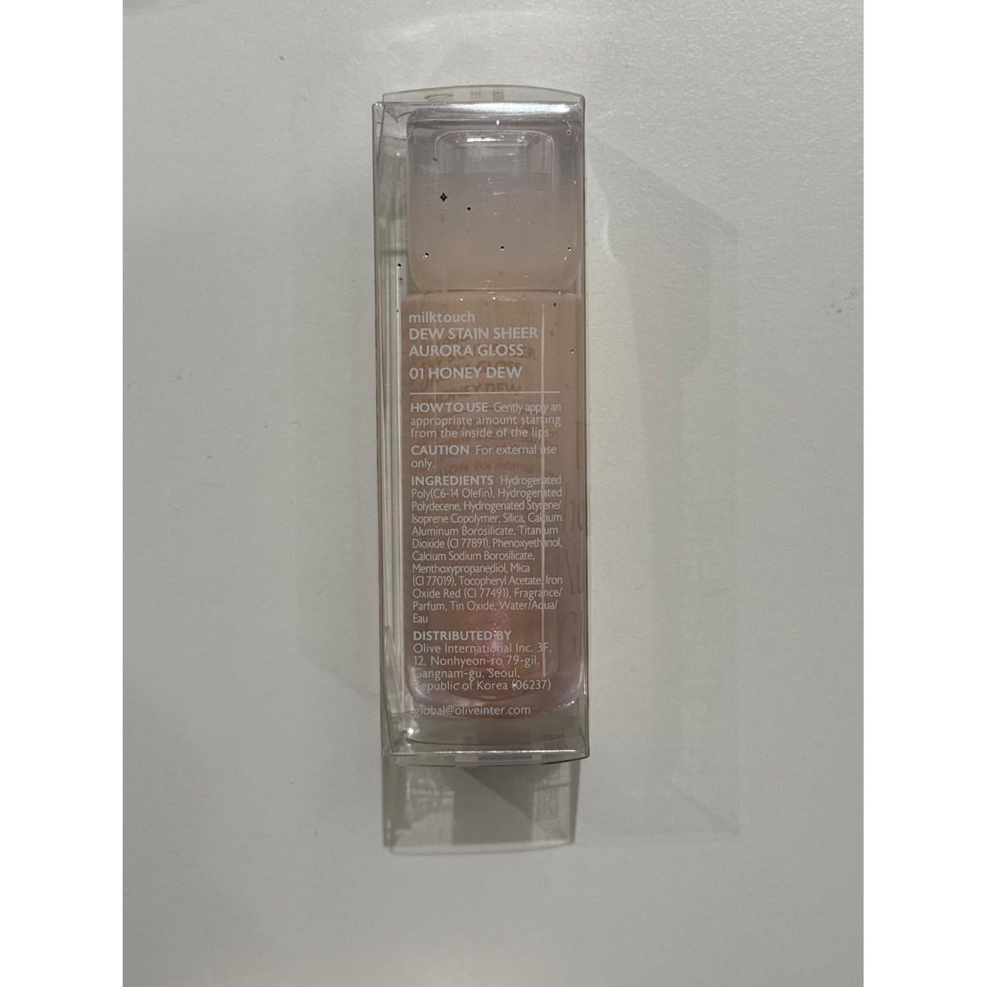 Brillo Labial MILKTOUCH Sheer Dew 4.14 ml Rocío de Miel