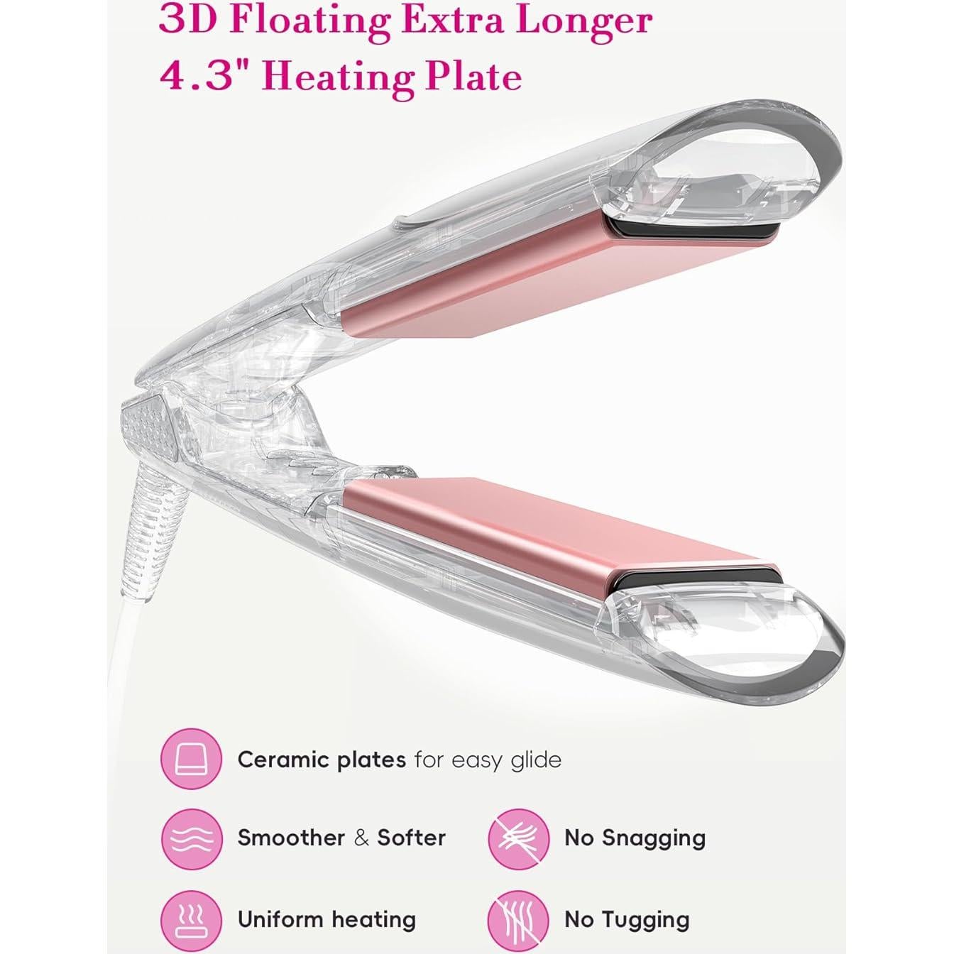 Plancha de Cabello Cerámica LANDOT QF-Z300 1.75" Ajustable